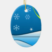 素晴らしい娘、カラフル熱気球 セラミックオーナメント (裏面)