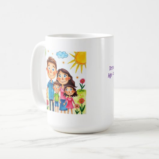 素晴らしい子供たちがこの作品を作る コーヒーマグカップ (正面左)