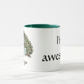 素晴らしい孔雀のマグ マグカップ (中央)