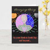 「素晴らしい存在へ」の誕生日カード カード (黄色い花)