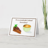 素晴らしい学校秘書のホリデーカード シーズンカード (正面)