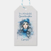 素晴らしい孫娘のクリスマスに ギフトタグ (正面)