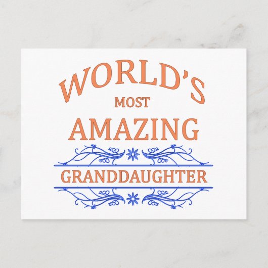 素晴らしい孫娘 ポストカード (正面)