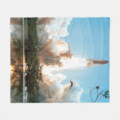 素晴らしい宇宙 フリースブランケット (正面(横))