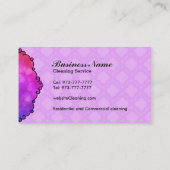 素晴らしい家のクリーニングの名刺 名刺 (裏面)