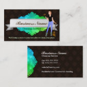 素晴らしい家のクリーニングの名刺 名刺 (正面/裏面)