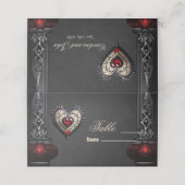 素晴らしい寛大なゴシックハート。 プレイスカード (外部開封)