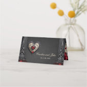 素晴らしい寛大なゴシックハート。 プレイスカード (裏面)