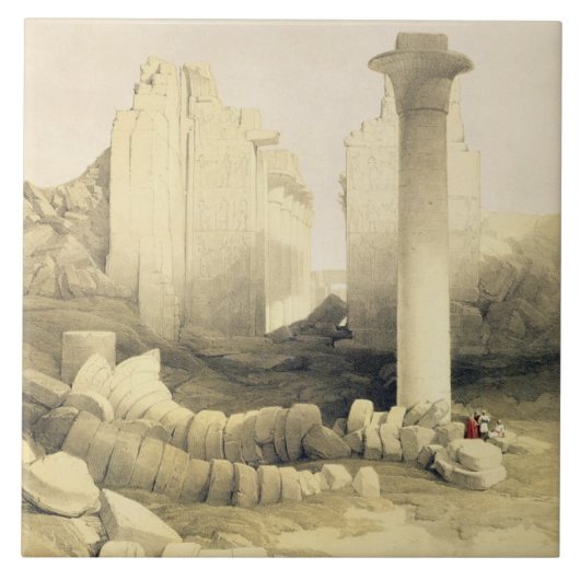 素晴らしい寺院のDromosか中央ホールの タイル (正面)