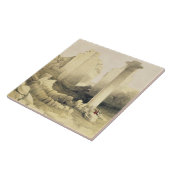 素晴らしい寺院のDromosか中央ホールの タイル (側面)