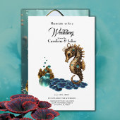 素晴らしい小さなスチームパンクシーホース。 招待状