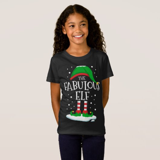 素晴らしい小妖精や小人クリスマスファミリーマッチングクリスマスGr Tシャツ (正面フル)