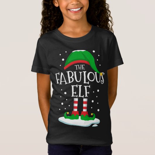 素晴らしい小妖精や小人クリスマスファミリーマッチングクリスマスGr Tシャツ (正面)
