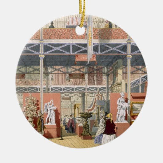 素晴らしい展覧会のイタリアセクションの眺め セラミックオーナメント (正面)
