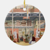 素晴らしい展覧会のイタリアセクションの眺め セラミックオーナメント (裏面)