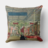素晴らしい展覧会のインドセクションの眺め クッション (裏面)
