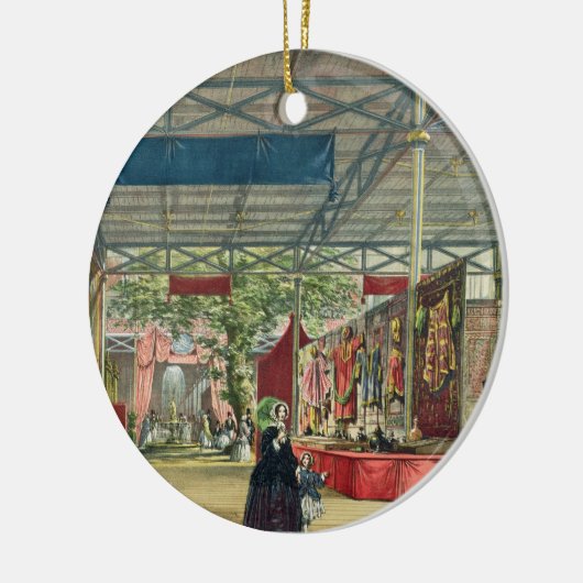 素晴らしい展覧会のインドセクションの眺め セラミックオーナメント (左)