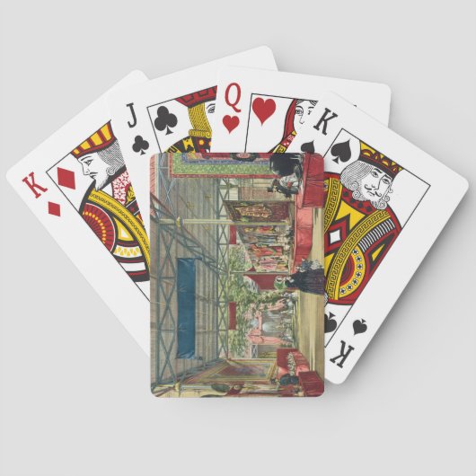 素晴らしい展覧会のインドセクションの眺め トランプ (裏面)