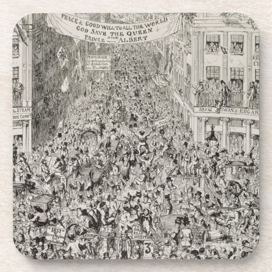 素晴らしい展覧会の間のPiccadilly、1851年 コースター (正面)