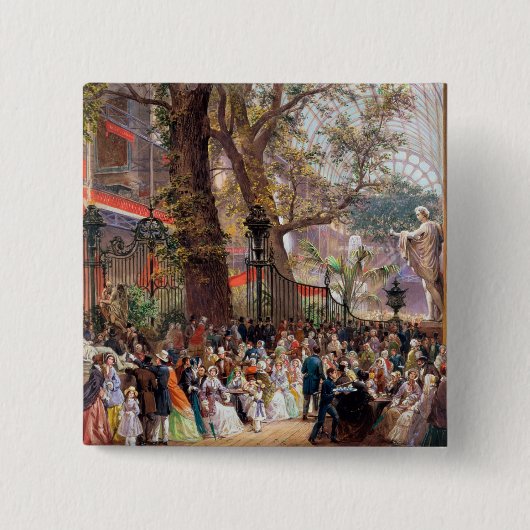 素晴らしい展覧会1851年: インテリア 缶バッジ (正面)