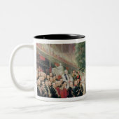 素晴らしい展覧会1851-52年の開始 ツートーンマグカップ (左)