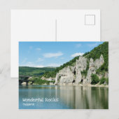 素晴らしい岩々。ブルガリア ポストカード (正面/裏面)