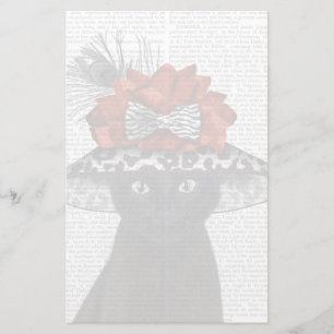 素晴らしい帽子をかぶった黒猫 便箋