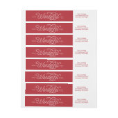 素晴らしい年の差出人住所ラベル ラップアラウンドラベル (シート)