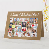 素晴らしい年は自分の写真のコルクボードを作る カード (黄色い花)