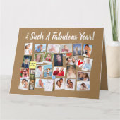 素晴らしい年は自分の写真のコルクボードを作る カード (正面)