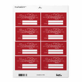 素晴らしい年カスタムの休日のギフトラベル ラベル (フルシート)