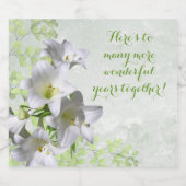 素晴らしい年月結婚を迎える スパークリングワインラベル (シングルラベル)