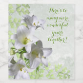 素晴らしい年月結婚を迎える ワインラベル (シングルラベル)