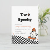 素晴らしい幽霊不気味トゥードデセカンド誕生日招待状 招待状 (スタンド正面)