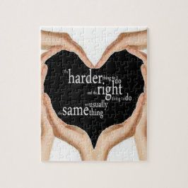 素晴らしい引用文のパズル!! するべきより堅い事… ジグソーパズル