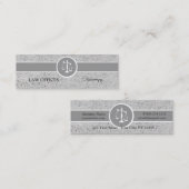 素晴らしい影響の弁護士の正義のスケール スキニー名刺 (正面/裏面)