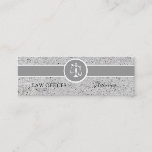 素晴らしい影響の弁護士の正義のスケール スキニー名刺 (正面)