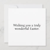 素晴らしい復活祭を行う カード (裏面)