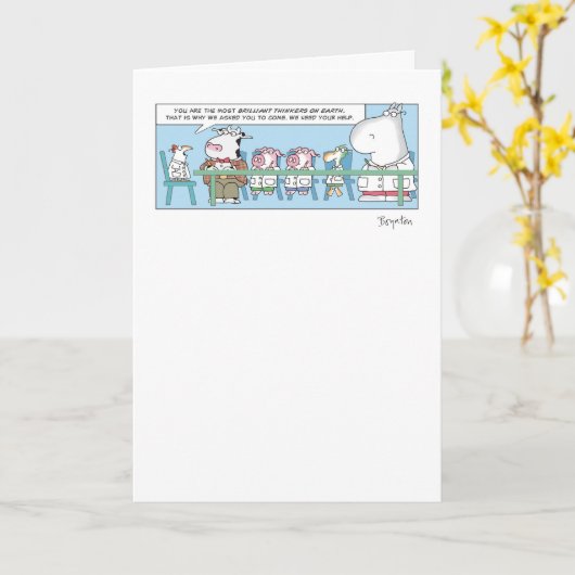 素晴らしい思想家 カード (黄色い花)