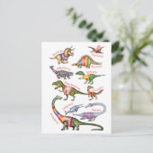 素晴らしい恐竜のはがき ポストカード (スタンド正面)