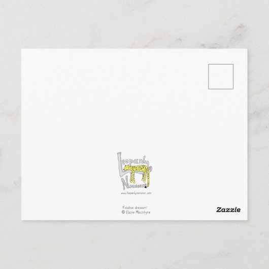 素晴らしい恐竜のはがき ポストカード (裏面)