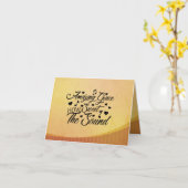 素晴らしい恵みどのように音の賛美歌 カード (黄色い花)