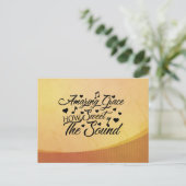 素晴らしい恵みどのように音の賛美歌 ポストカード (スタンド正面)