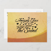 素晴らしい恵みどのように音の賛美歌 ポストカード (正面/裏面)