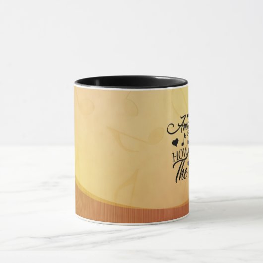 素晴らしい恵みどのように音の賛美歌 マグカップ (中央)