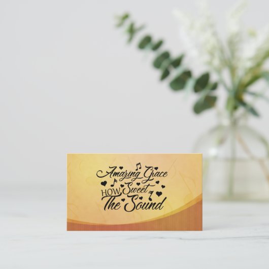 素晴らしい恵みどのように音の賛美歌 名刺 (スタンド正面)