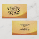 素晴らしい恵みどのように音の賛美歌 名刺 (正面/裏面)