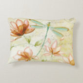 素晴らしい恵みの花とトンボ アクセントクッション (裏面)