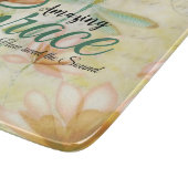 素晴らしい恵みの花とトンボ カッティングボード (角)