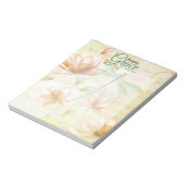 素晴らしい恵みの花とトンボ ノートパッド (回転)